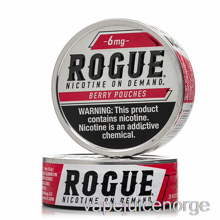 Vape Juice Rogue Nikotinposer - Bær 6mg (5-pakning)